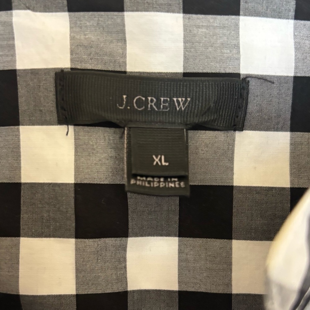 J. Crew Oversized Checkered Pattern Shirtdress - image 5
